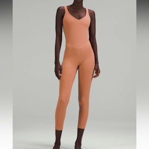 NWT Lululemon Align Bodysuit 25” in Dusty Clay